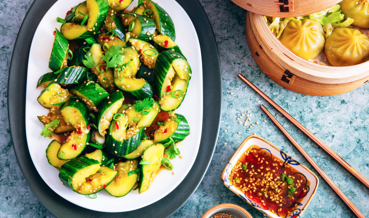 Salade de concombre à la chinoise