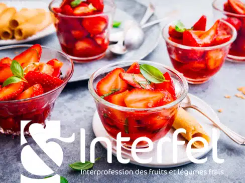 Salade de fraises au basilic et au citron